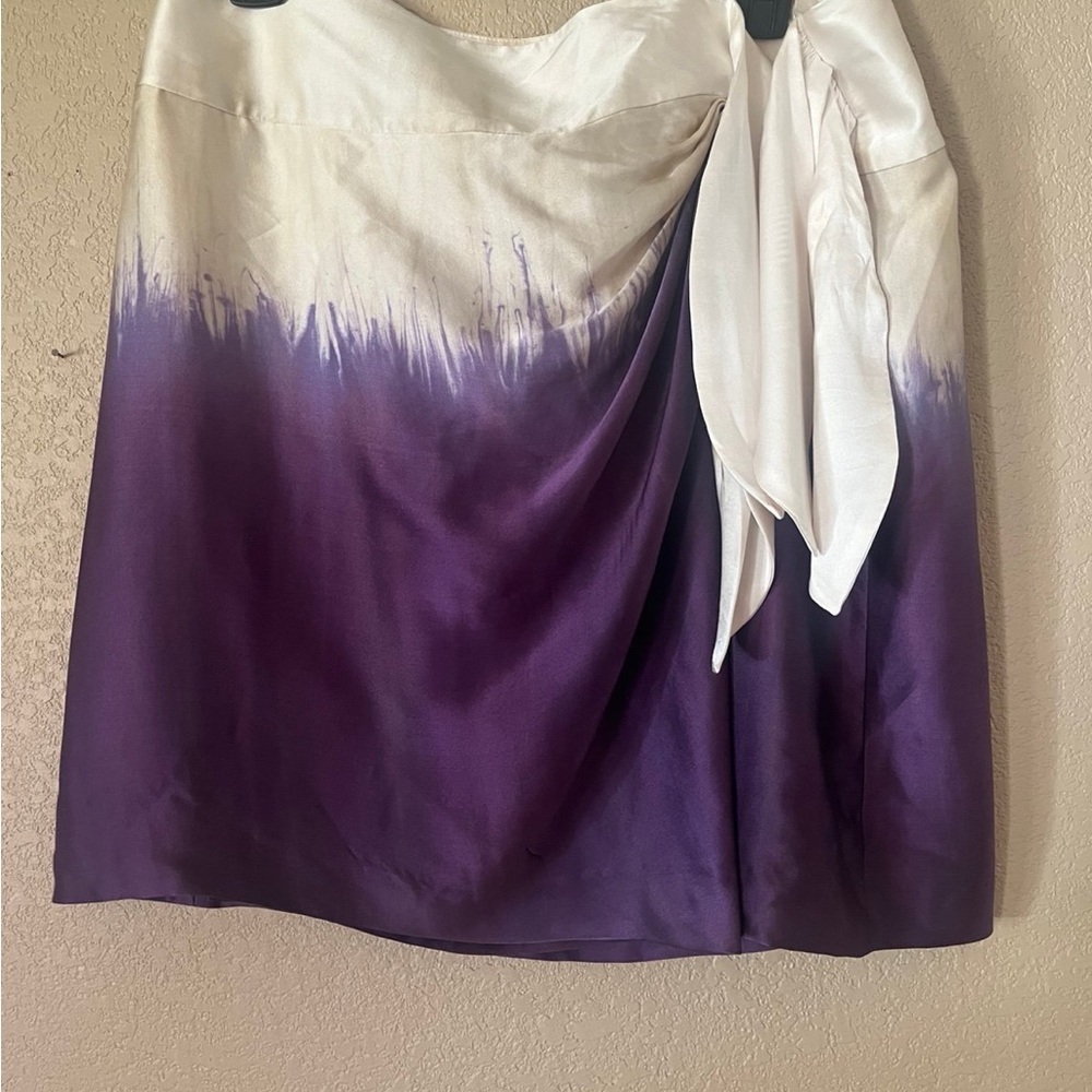 Tory Burch purple  and White Ombre Skirt size 10
